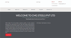 Desktop Screenshot of cmgsteels.com