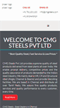 Mobile Screenshot of cmgsteels.com